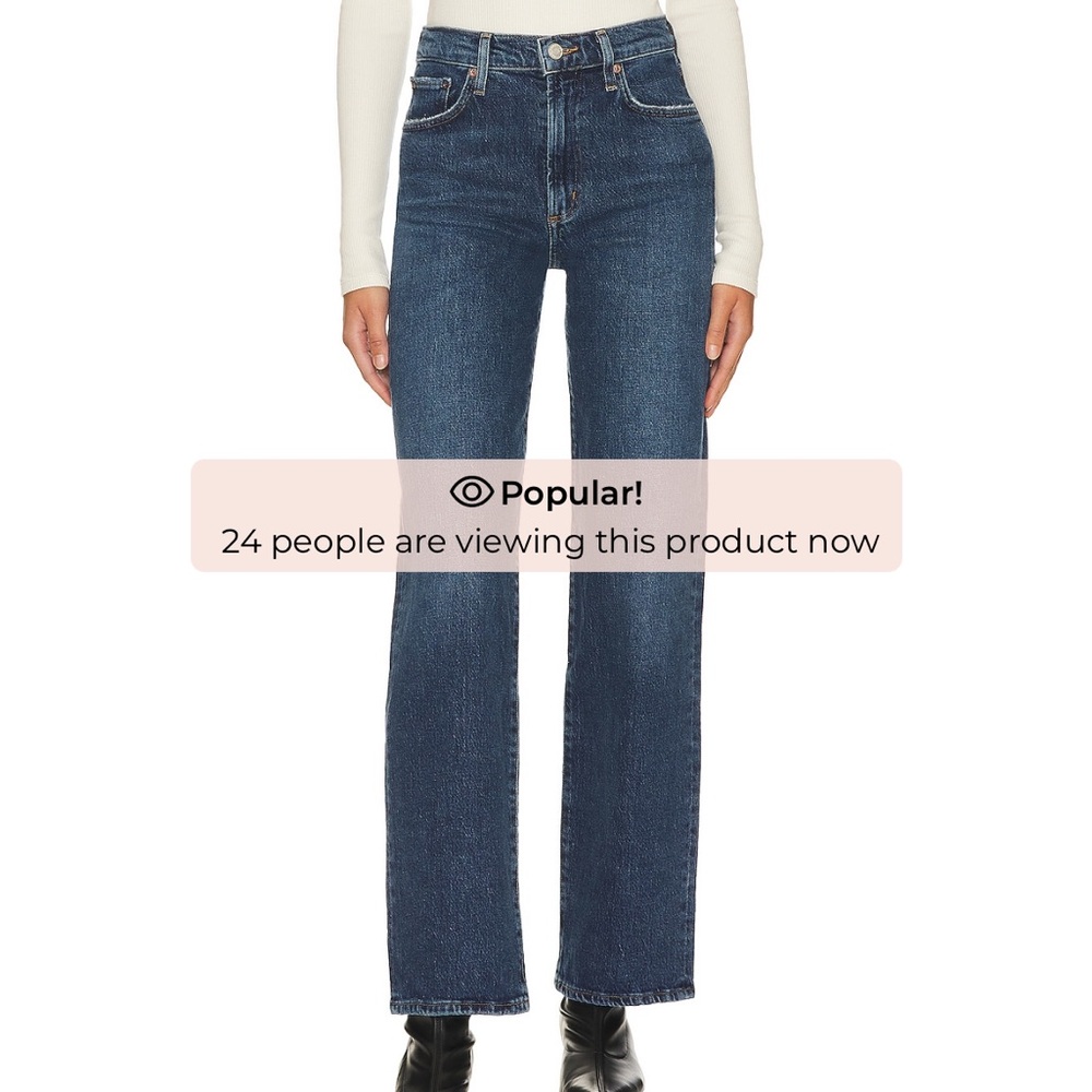 Agolde Men’s Blue Straight-Leg Jeans